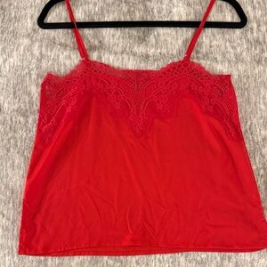 Lulu's Vibrant Red Lace Cami